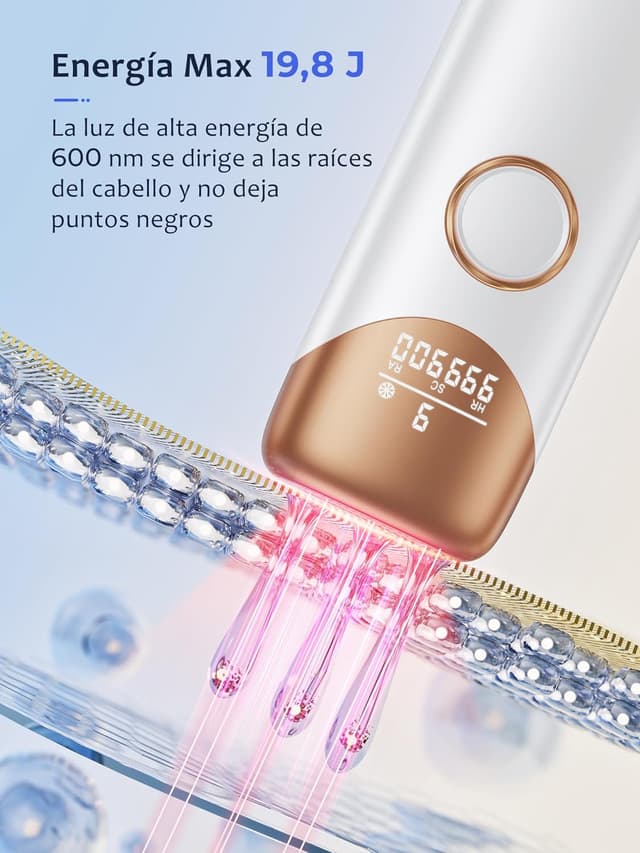 Thumbnail 2 de Depiladora Laser Mujer IPL 9 niveles 19,8 J