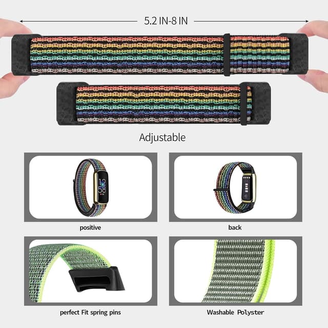 Thumbnail 1 de Ecogbd Nylon Replacement Strap for Fitbit Luxe