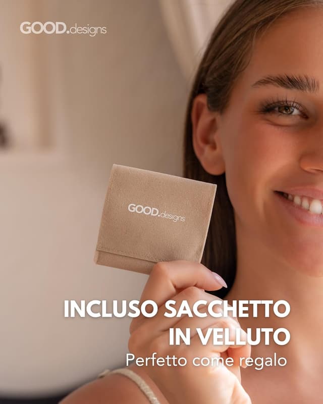 Detalle 2 de GD GOOD.designs anello antistress con pietre naturali e perlina placcata oro 18K, misura 54-60