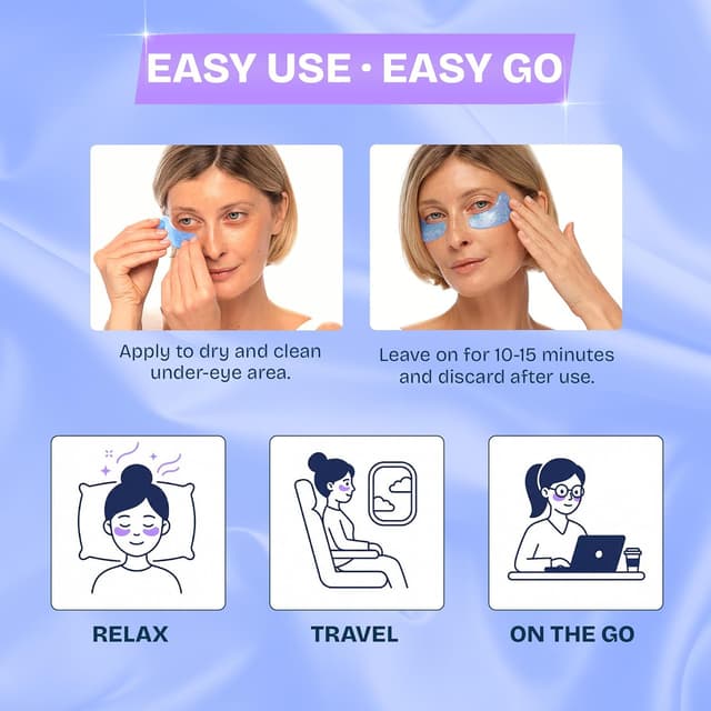 Detalle de MAREE Under Eye Patches with Marine Collagen & Hyaluronic Acid (12 Pair)