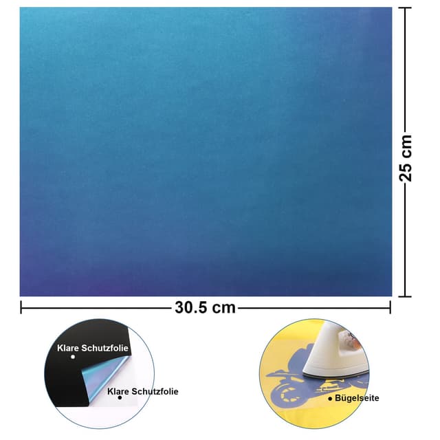 Detalle de NANAPLUMS Chamäleon Plotterfolie 30,5×25,4 cm 🎨