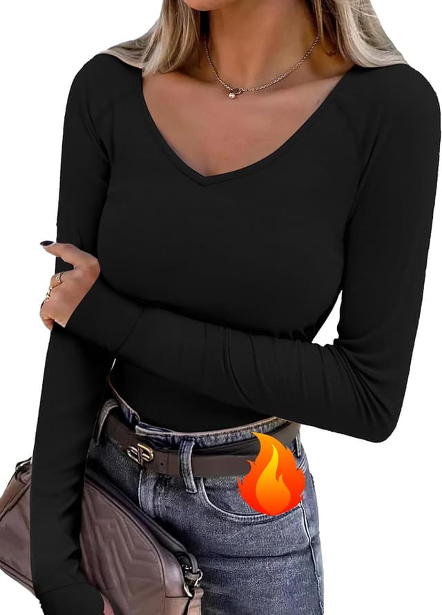 Detalle de Wayleb Camiseta térmica mujer manga larga