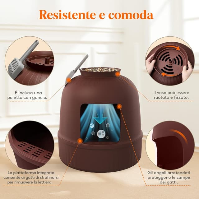 Thumbnail 6 de Lifewit Lettiera nascosta 48x120cm 🐾