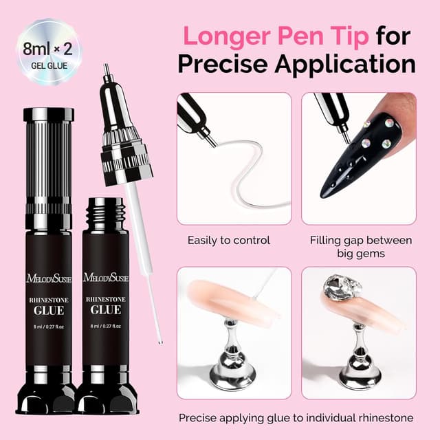 Detalle de MelodySusie rhinestone glue 2x8ml