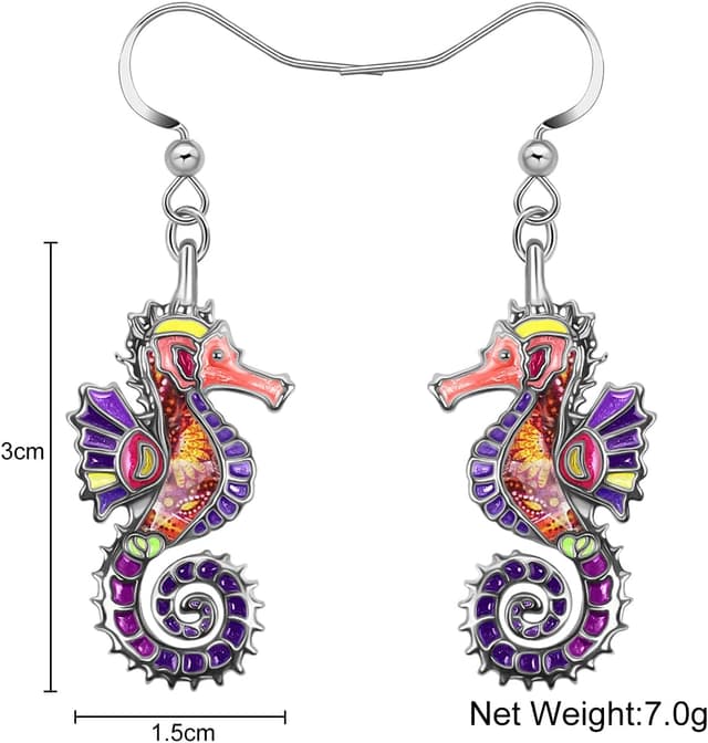 Thumbnail 5 de YAYAKO boucles d’oreilles requin émail 23 mm