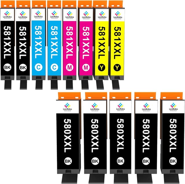 Detalle de LeciRoba 580XXL Druckerpatronen Canon 580/581