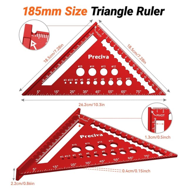 Thumbnail 2 de Zimmermannswinkel Set 18 cm + 30 cm đ