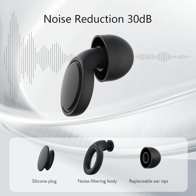 Detalle 2 de Jayine Ear Plugs for Sleep 25 dB noise reduction