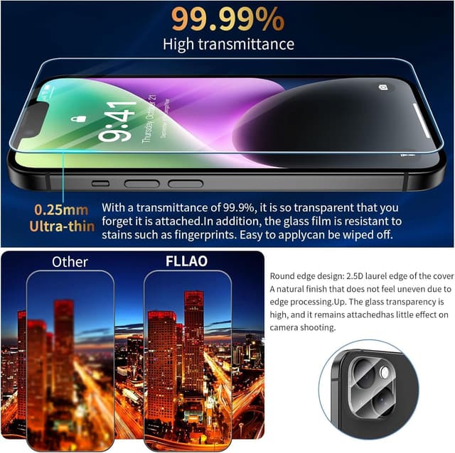 Detalle de FLLAO Custodia iPhone 14 4 in 1