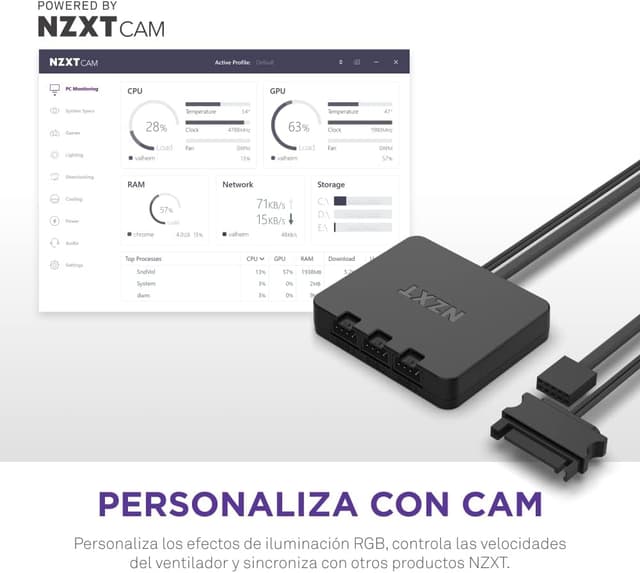 Thumbnail 8 de NZXT F140 RGB Duo - Ventiladores RGB 140 mm 🌈