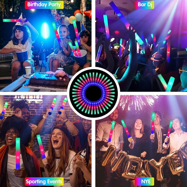 Thumbnail 4 de SHQDD 46PCS Foam Glow Sticks