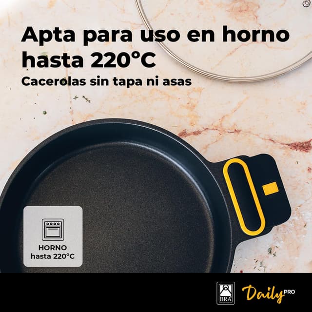 Thumbnail 3 de BRA Daily Pro Juego de 9 Piezas de Aluminio Fundido 🍳