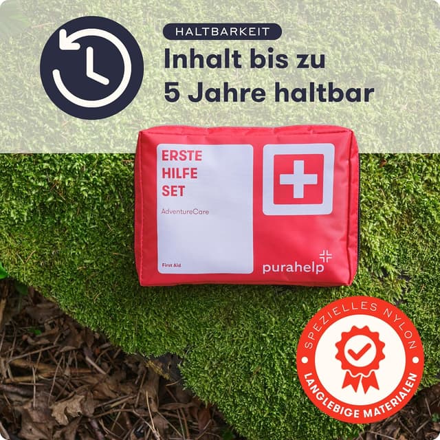 Thumbnail 6 de Erste Hilfe Set Outdoor „PURAHELP“ – kompakt, leicht und mit 95 Teilen für Wandern, Camping & Fahrrad