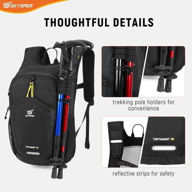 Thumbnail 4 de SKYSPER Wanderrucksack 15L Leicht