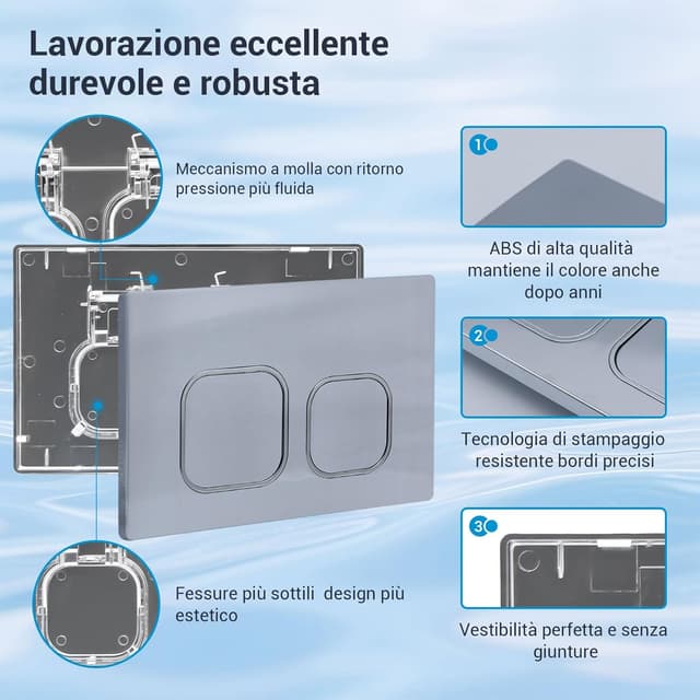 Detalle de Mendorio placca comando WC 243×163 mm