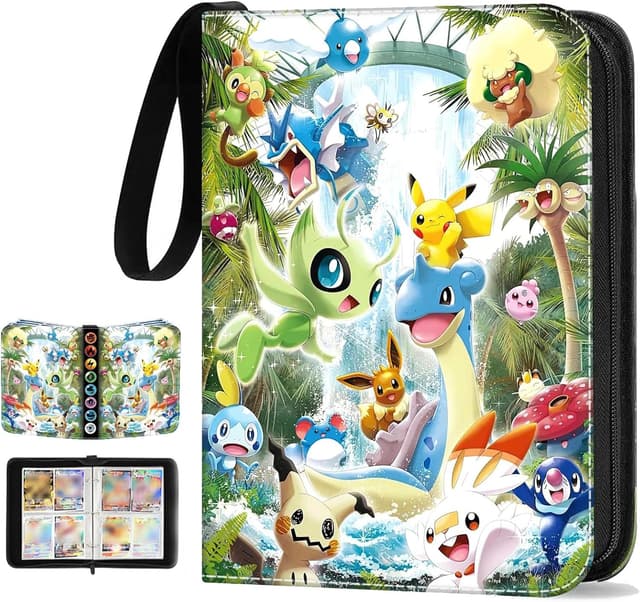 Detalle de Sammelalbum für Karten – Tragbares Kartenalbum mit 50 Seiten, Platz für bis zu 400 Karten