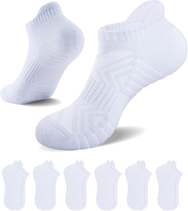 Thumbnail 6 de PULIOU running socks, 6 pairs ankle