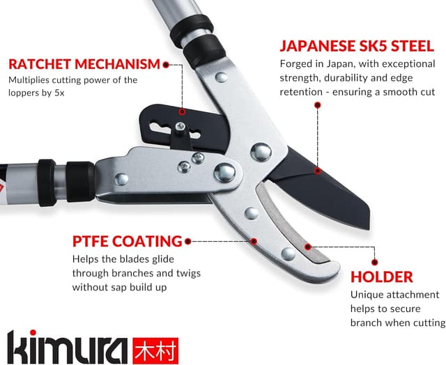 Detalle de Kimura Pro Garden Loppers 650–950mm