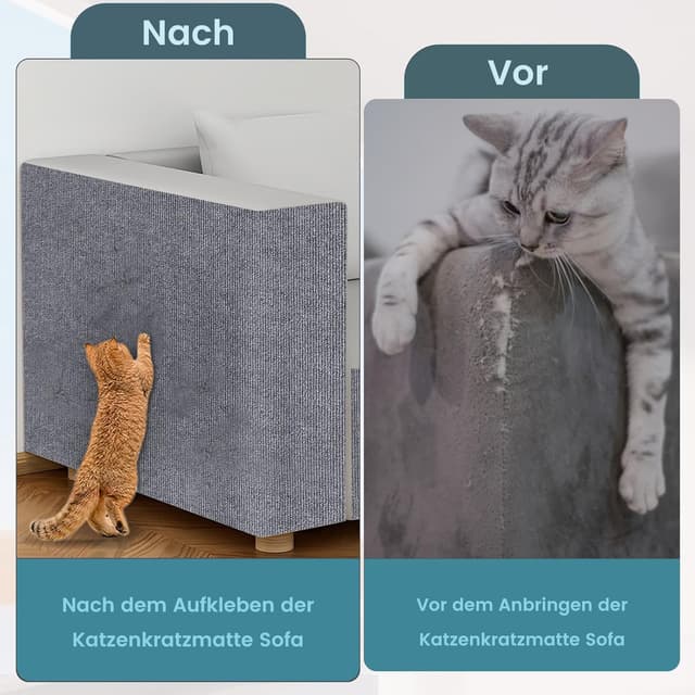 Thumbnail 5 de Katzen Kratzmatte Selbstklebend XXL 200Ă40 cm đŸ