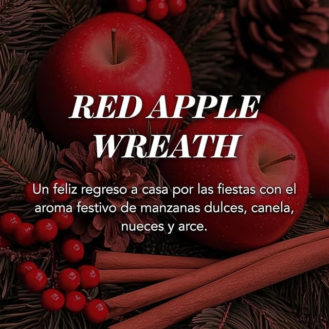 Detalle de Yankee Candle Red Apple Wreath 150 h 🕯