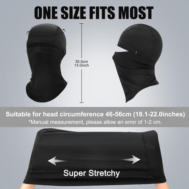 Detalle 2 de Beehow Balaclava Ski Mask Cover for Windproof Warmth