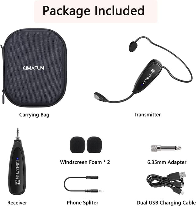 Thumbnail 5 de KIMAFUN Micrófono Inalámbrico para Fitness G100-1