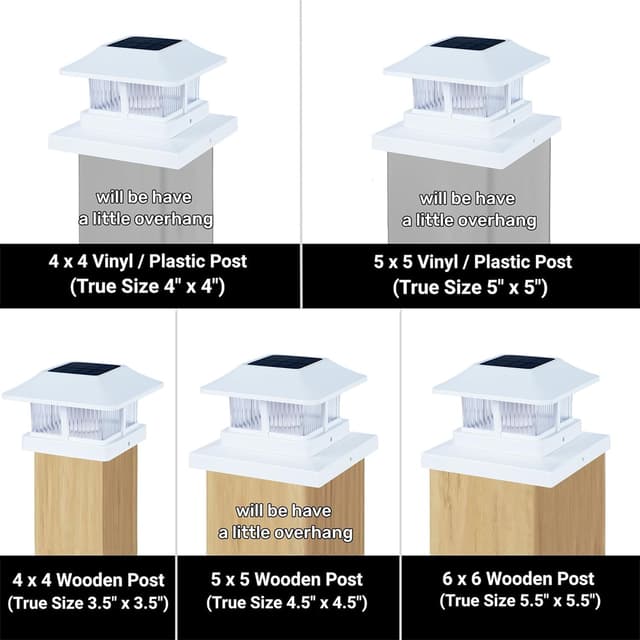Thumbnail 2 de Dynaming Solar Flame Post Cap Lights 8 Pack