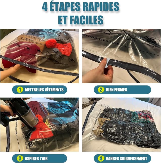 Thumbnail 5 de Accenter Sac sous vide 3XL 100x80cm