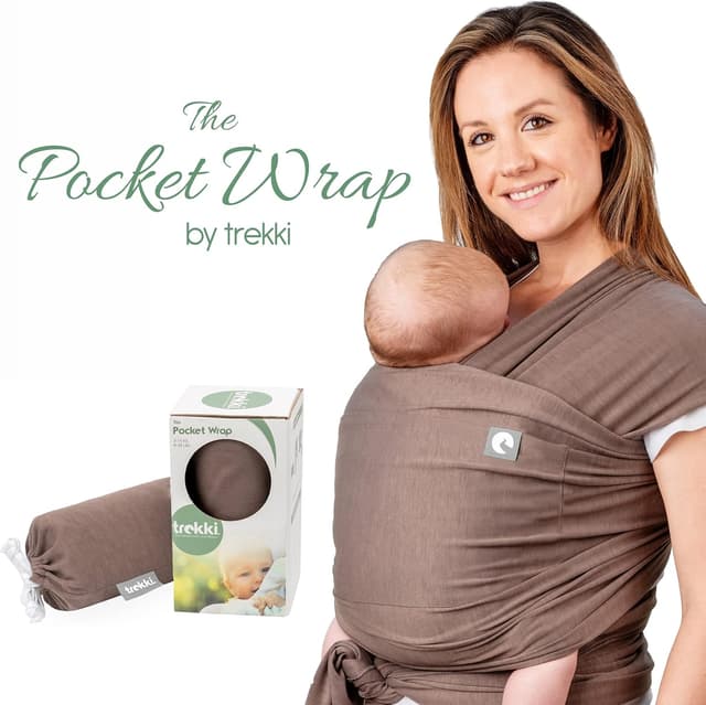 Thumbnail 5 de Trekki Pocket Wrap baby carrier from birth to toddler 👶