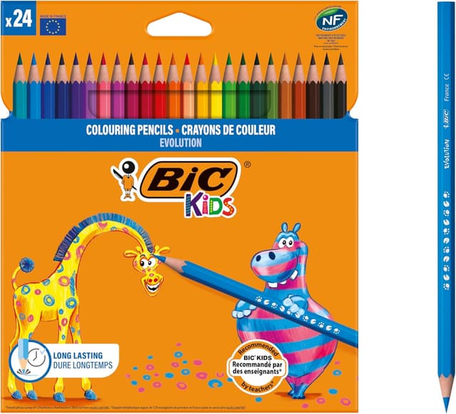 Detalle de Bic Kids Evolution Ecolutions Matite Colorate 24
