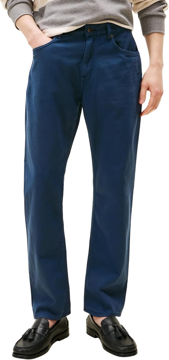 Detalle 2 de Tommy Hilfiger Men’s Regular Fit Mercer Mid Rise Jeans (5-pocket, stretch cotton)