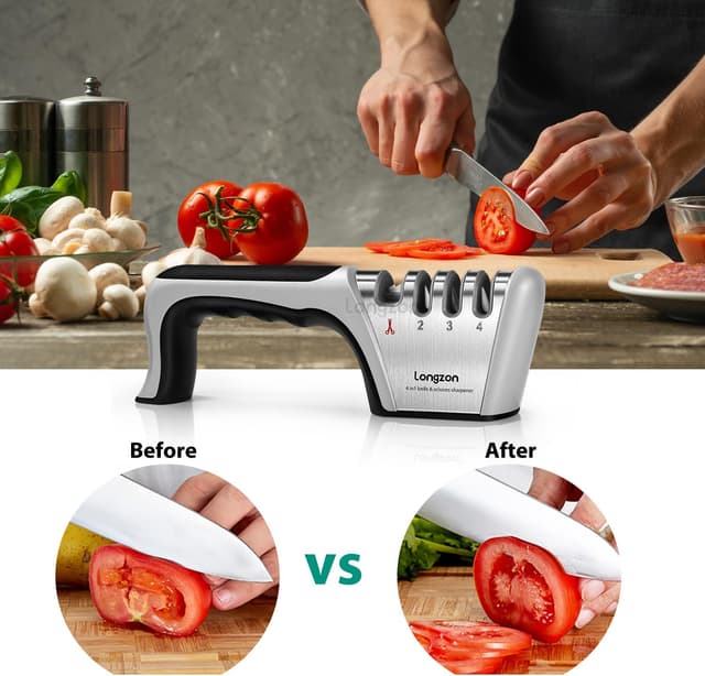 Thumbnail 6 de Longzon 4-in-1 Knife Sharpener 🔪