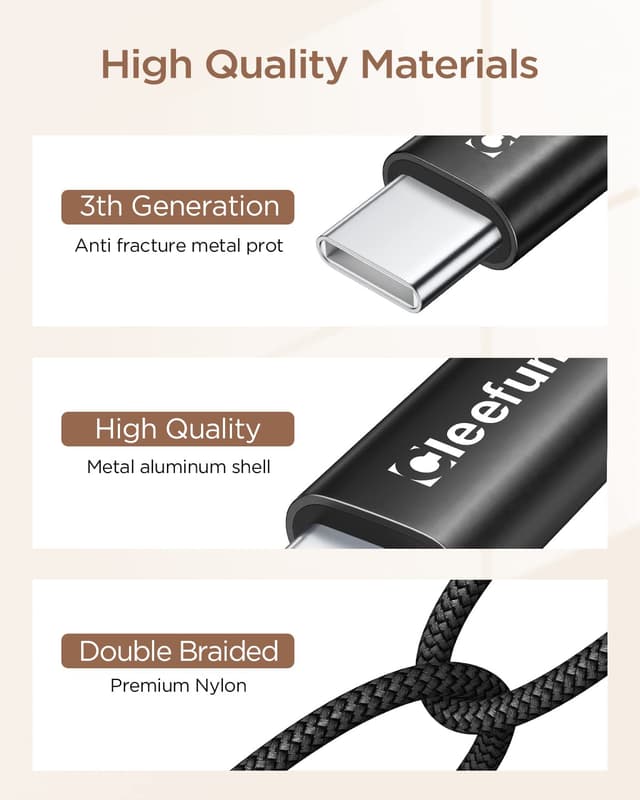 Thumbnail 6 de CLEEFUN 5-Pack 30cm USB C cable