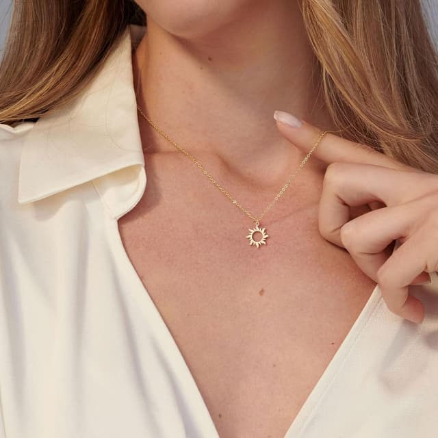 Detalle 2 de HANLI Halskette 14K Gold vergoldet 42 cm