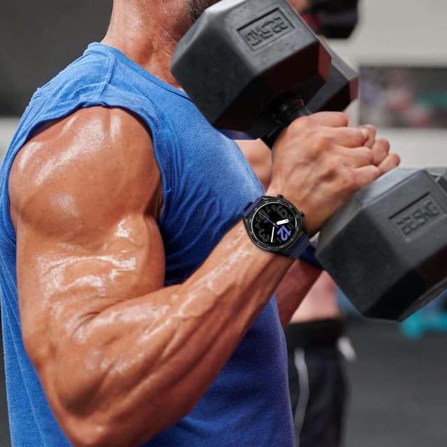 Detalle 2 de Anbeer Silikon-Uhrenarmbänder aus Fluorkautschuk mit Schnellverschluss (18/20/22 mm) – Ersatzband für Herren