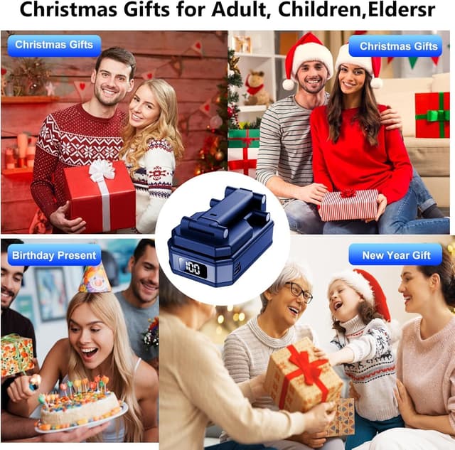 Detalle 2 de buwy Cell Phone Stand with Wireless Bluetooth Speaker, Rechargeable 3000mAh Battery & RGB LED Lights (Blue)