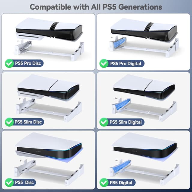Detalle 2 de OIVO Soporte PS5 Horizontal 1 tornillo