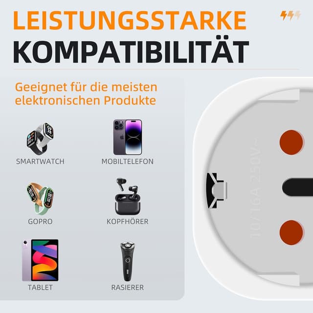 Detalle 2 de Reiseadapter UK Typ G 2 Stück für England