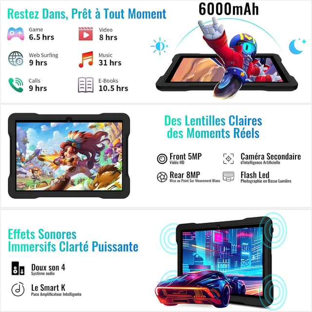 Thumbnail 6 de Tablette 10 pouces Android 15 ⚙