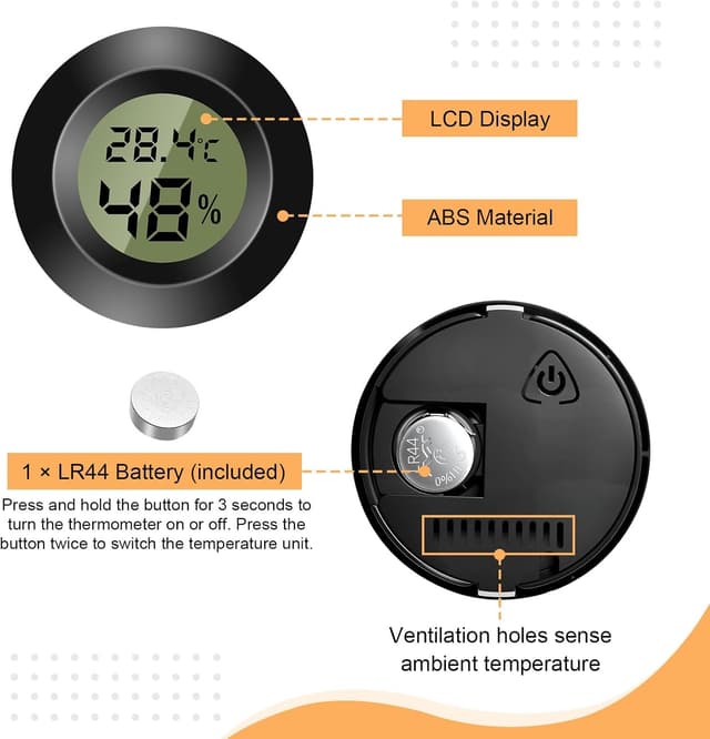 Thumbnail 4 de Lot de 3 hygromètres thermomètres numériques