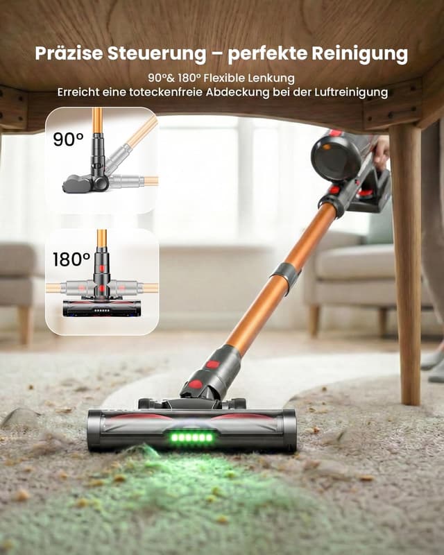 Detalle 2 de TVTAU Akku Staubsauger Kabellos 600W