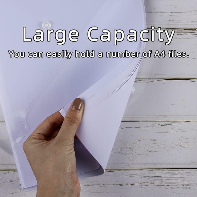 Detalle de Plastic Wallets Folders A4, 36-pack