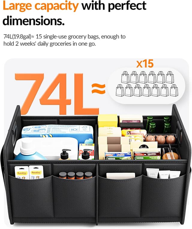 Thumbnail 4 de Homeve Trunk Organizer for Car