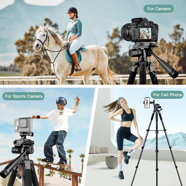 Detalle de Victiv 2026 Stativ 172 cm für Kamera und Smartphone