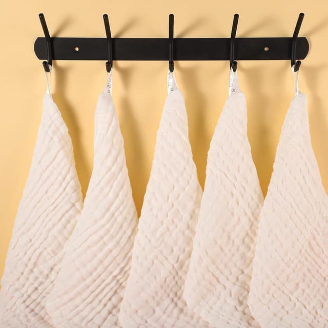 Thumbnail 5 de Lanjue 12x12 Muslin Cloths 8-pack for babies