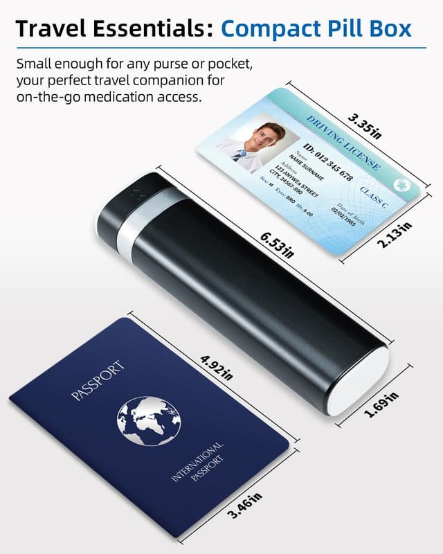 Detalle 2 de Betife 7-day pill organiser for travel