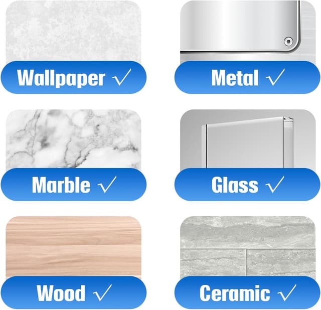 Detalle 1 de Kimsky Kabelhalter Set 70 Stück für Kabelmanagement