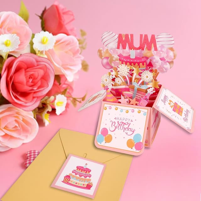 Detalle 2 de Kaempe Mum Pop Up birthday card 3D
