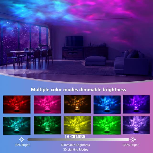 Detalle 1 de Sensory Night Lights Ocean Light Galaxy Projector