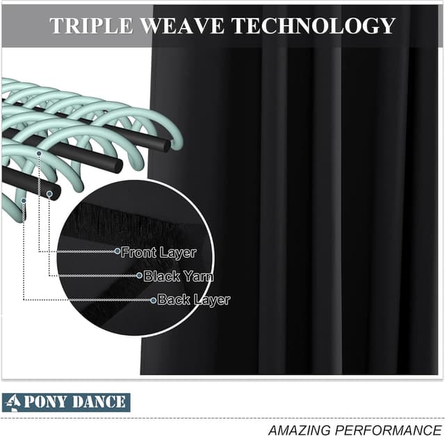 Thumbnail 5 de Pony Dance Türvorhang Blickdicht 210x132 cm